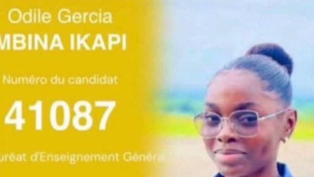 Baccalauréat 2026&nbsp;: décédée dans un accident avant les résultats, Odile Gercia Mbina Ikapi déclarée admissible
