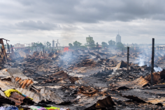 Charbonnages&nbsp;: le feu ravage le marché et laisse les commerçants face à leurs pertes