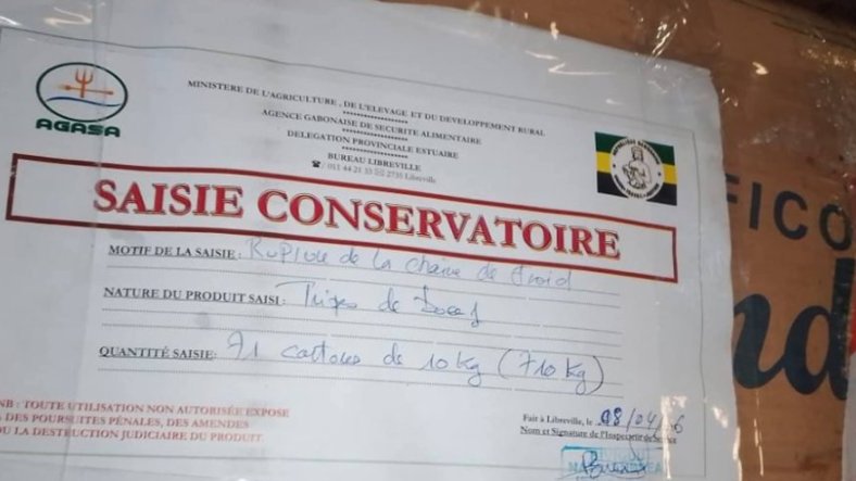 Libreville&nbsp;: l’AGASA saisit plus de 700 kg de produits impropres dans un entrepôt frigorifique